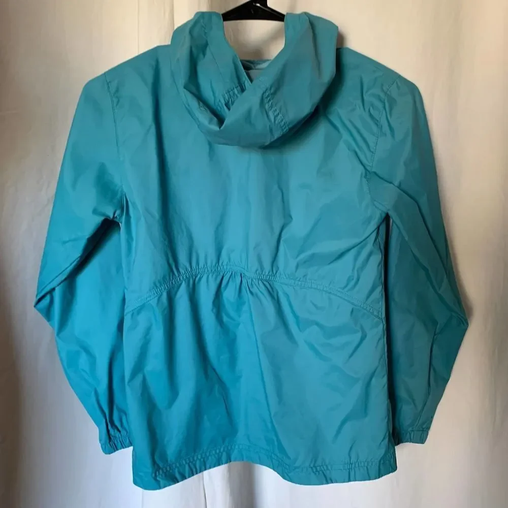 COLUMBIA blue windbreaker jacket girls m
